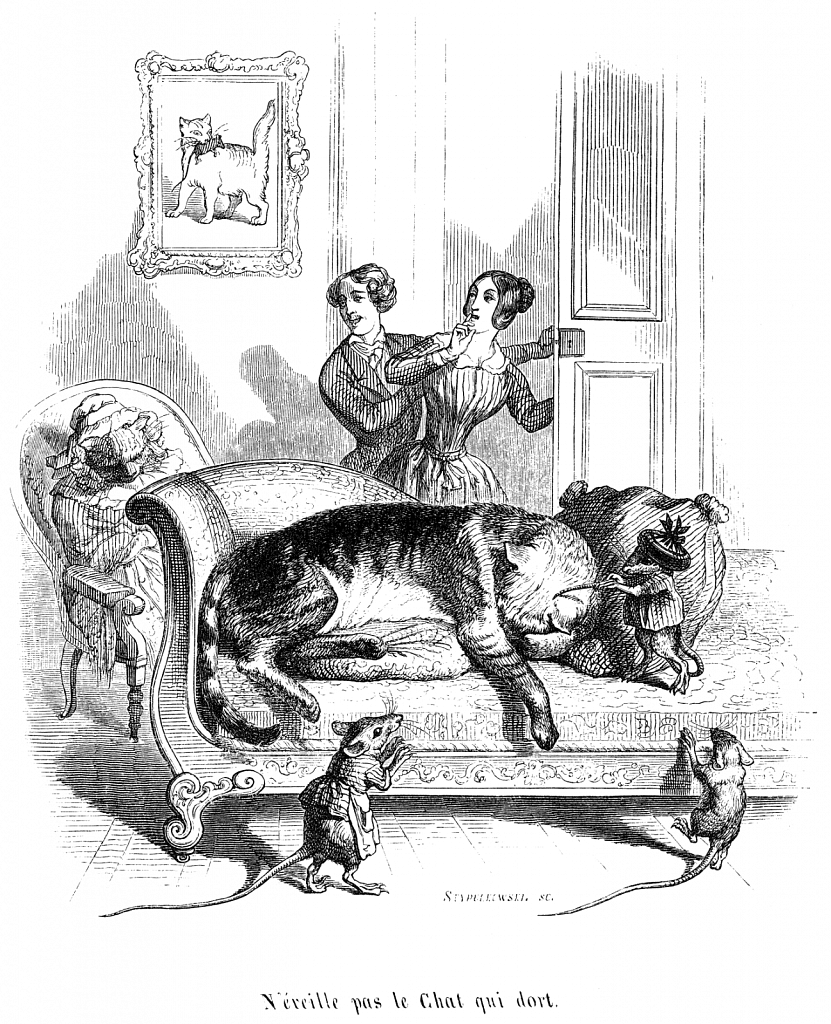 Grandville: Cent Proverbes, H. Fournier Éditeur, Paris, 1845: p.29